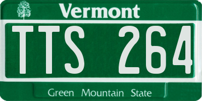 VT license plate TTS264