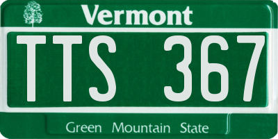 VT license plate TTS367