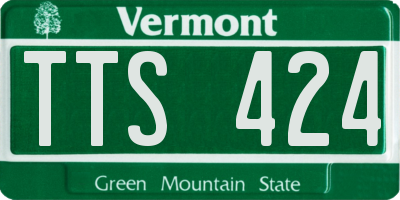 VT license plate TTS424