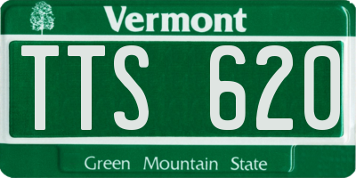 VT license plate TTS620