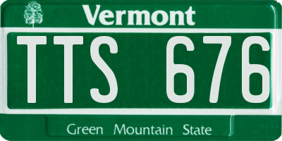 VT license plate TTS676