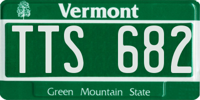 VT license plate TTS682