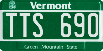 VT license plate TTS690