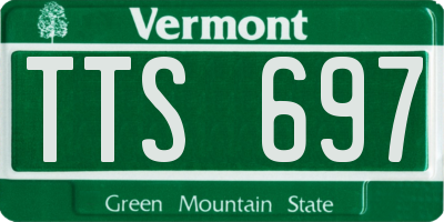 VT license plate TTS697