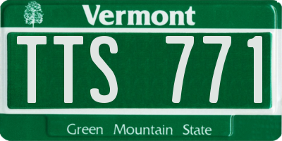 VT license plate TTS771