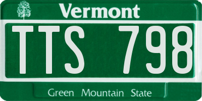 VT license plate TTS798