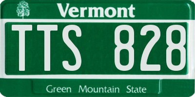 VT license plate TTS828