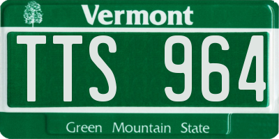 VT license plate TTS964