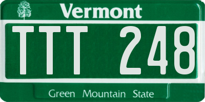 VT license plate TTT248