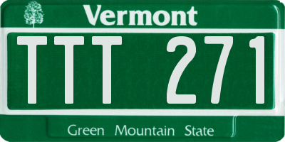 VT license plate TTT271