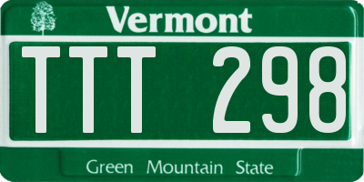 VT license plate TTT298