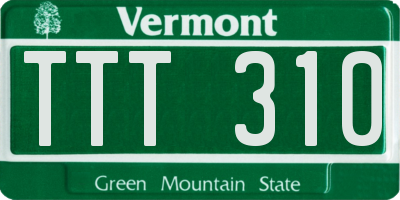 VT license plate TTT310