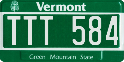 VT license plate TTT584