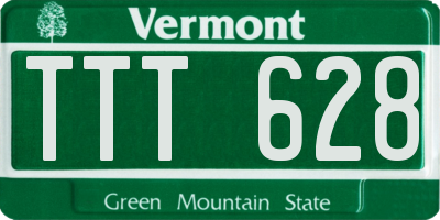 VT license plate TTT628