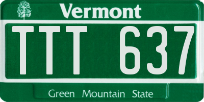 VT license plate TTT637