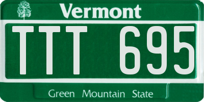 VT license plate TTT695