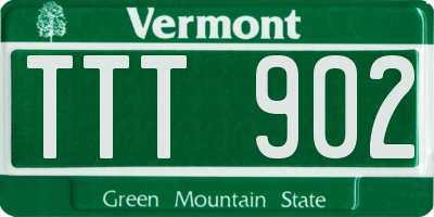 VT license plate TTT902