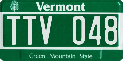 VT license plate TTV048