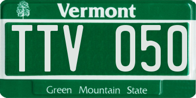 VT license plate TTV050