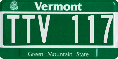VT license plate TTV117