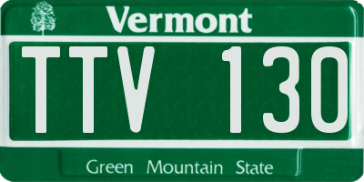 VT license plate TTV130