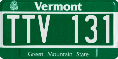 VT license plate TTV131