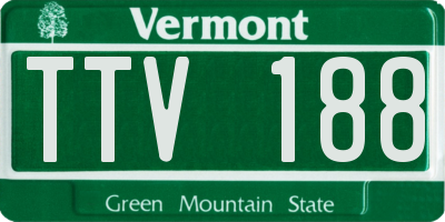 VT license plate TTV188