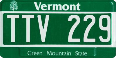 VT license plate TTV229