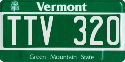 VT license plate TTV320