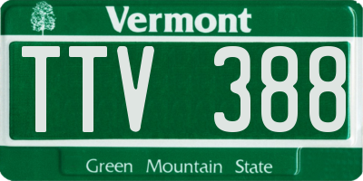 VT license plate TTV388