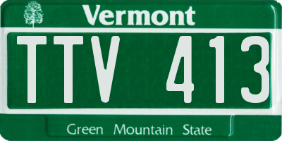 VT license plate TTV413