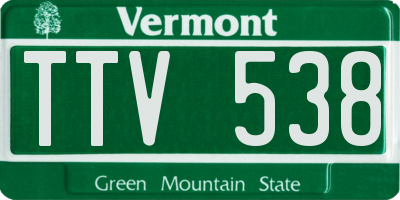 VT license plate TTV538