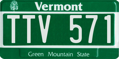 VT license plate TTV571