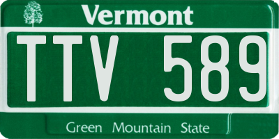 VT license plate TTV589