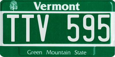 VT license plate TTV595