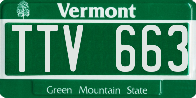 VT license plate TTV663