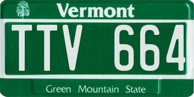 VT license plate TTV664
