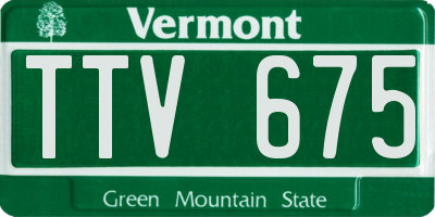 VT license plate TTV675