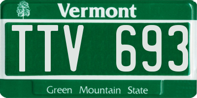 VT license plate TTV693