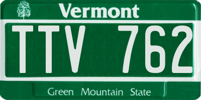 VT license plate TTV762