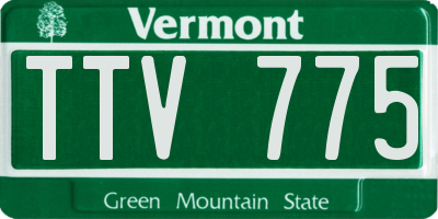 VT license plate TTV775