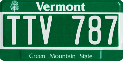 VT license plate TTV787