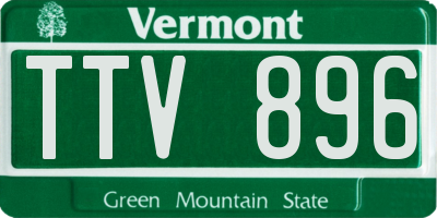 VT license plate TTV896