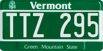VT license plate TTZ295
