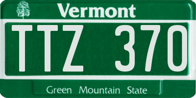 VT license plate TTZ370