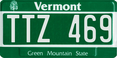 VT license plate TTZ469