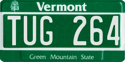 VT license plate TUG264
