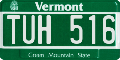 VT license plate TUH516