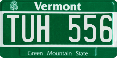 VT license plate TUH556