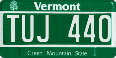 VT license plate TUJ440